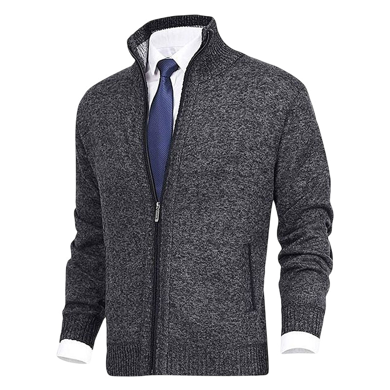 Vincent | Klassiek Fijngebreid Rits Vest