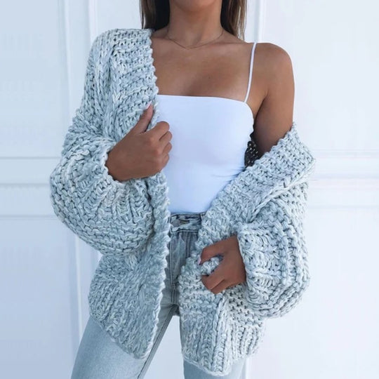 Jolanda - Elegant Oversized Grofgebreid Vest