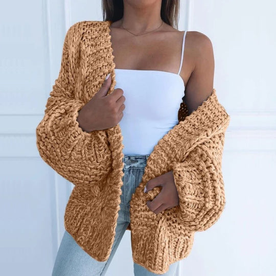 Jolanda - Elegant Oversized Grofgebreid Vest