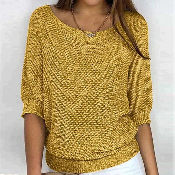 Rachel - Elegante Gebreide Ronde Hals Trui