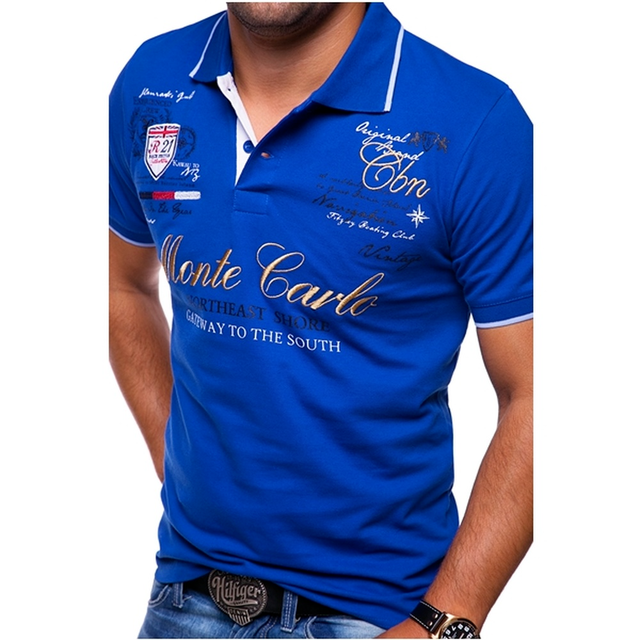 Poloshirt Heren Met Print Korte Mouw - Enzo