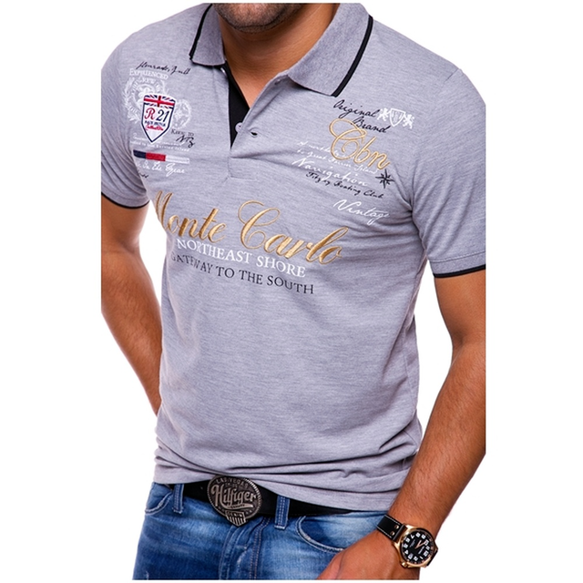 Poloshirt Heren Met Print Korte Mouw - Enzo