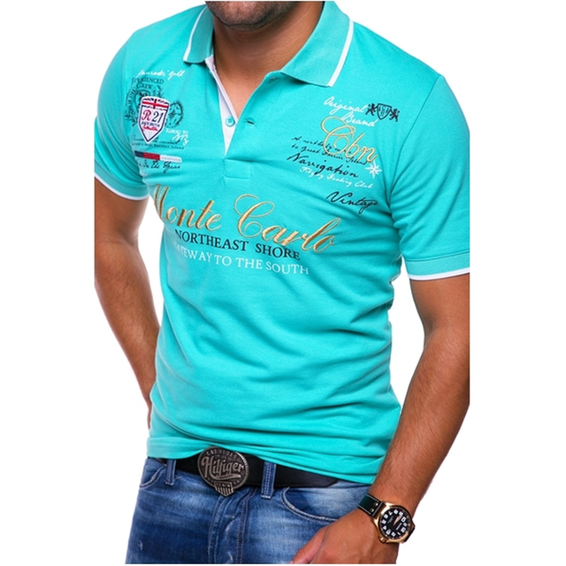 Poloshirt Heren Met Print Korte Mouw - Enzo