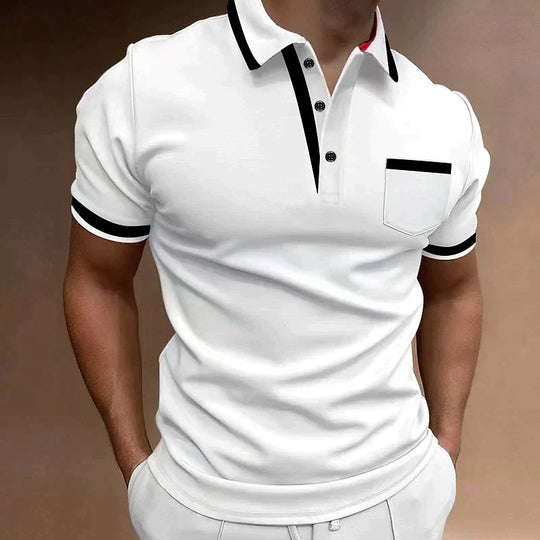 Marco - Stijlvolle Polo Korte Mouw Slim Fit Heren