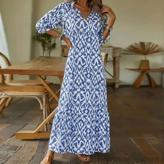 Vera - Elegante Maxi Jurk met Print Dames