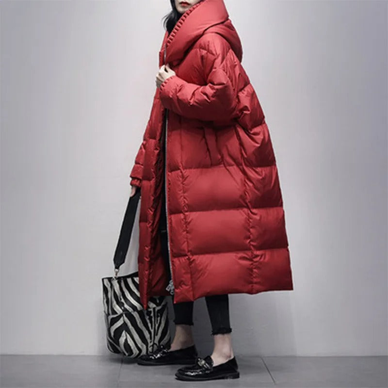 Sylvia - Elegante Oversized Gewatteerde Winterjas
