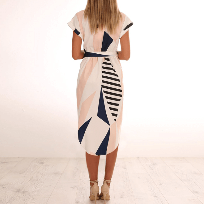 Miranda - Trendy Midi Jurk