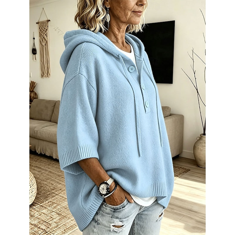 Catherine - Stijlvolle Oversized Gebreide Hoodie