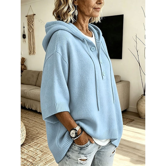 Catherine - Stijlvolle Oversized Gebreide Hoodie