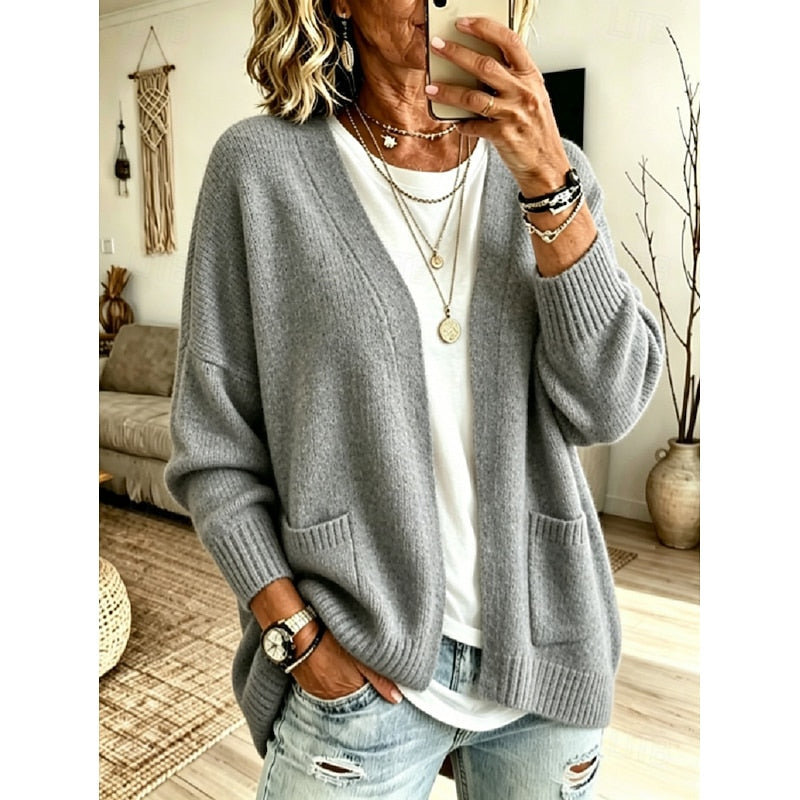 Louise - Elegant Oversized Gebreid Vest