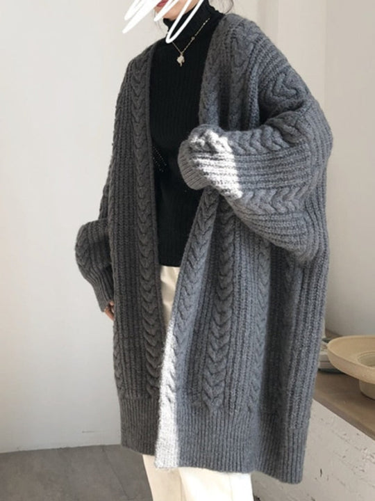 Grace - Stijlvol Warme Oversized Gebreid Vest