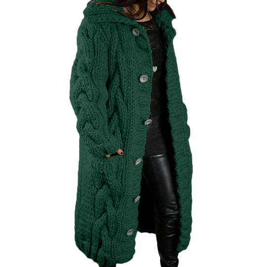 Esther - Warm Lang Kabelgebreid Vest