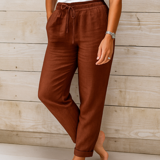 Rosa - Casual Linnen Broek Dames