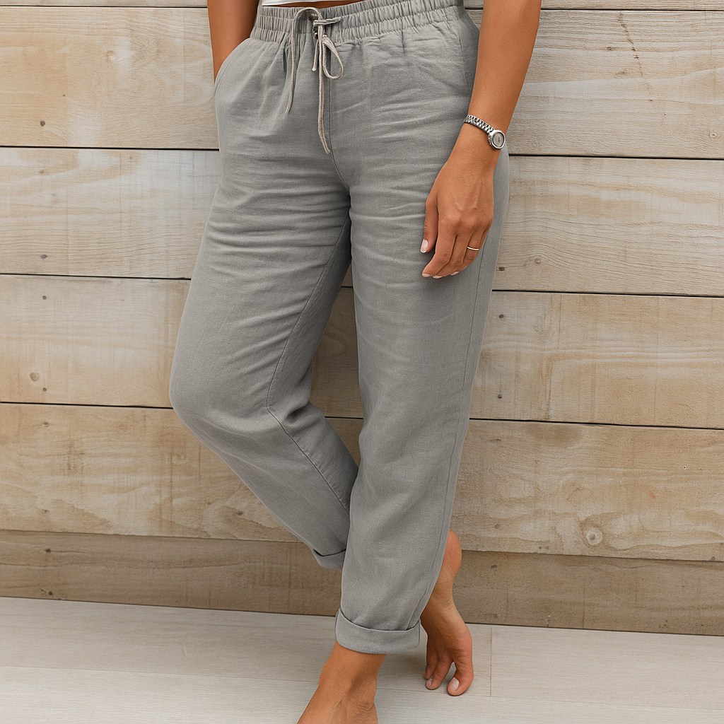 Rosa - Casual Linnen Broek Dames