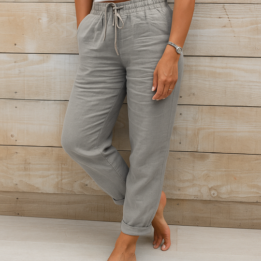 Rosa - Casual Linnen Broek Dames