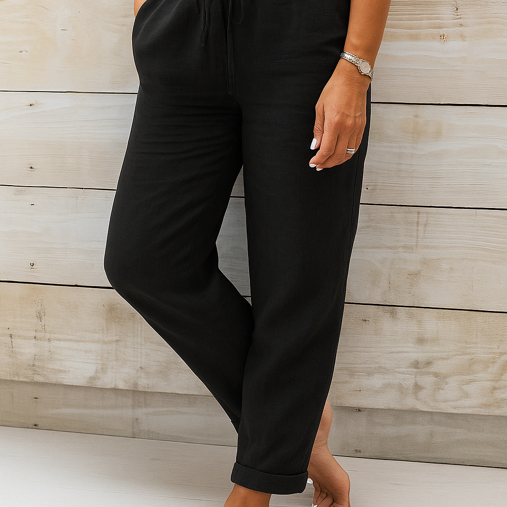 Rosa - Casual Linnen Broek Dames