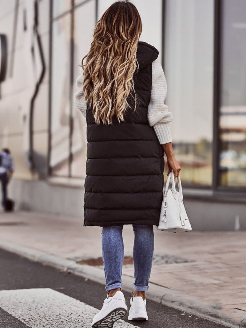 Annemarie - Stijlvol Lang Gewatteerd Gilet