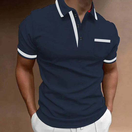 Marco - Stijlvolle Polo Korte Mouw Slim Fit Heren