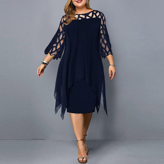 Eline | Chiffon Jurk Dames Grote Maten