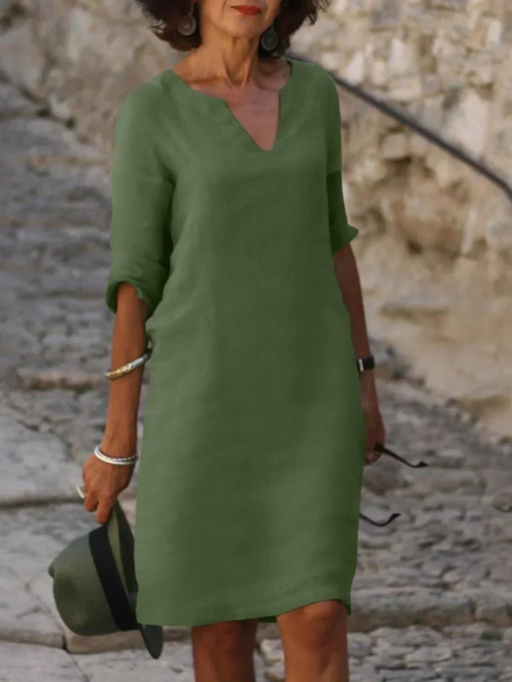 Linnen Jurk Dames Casual - Mia