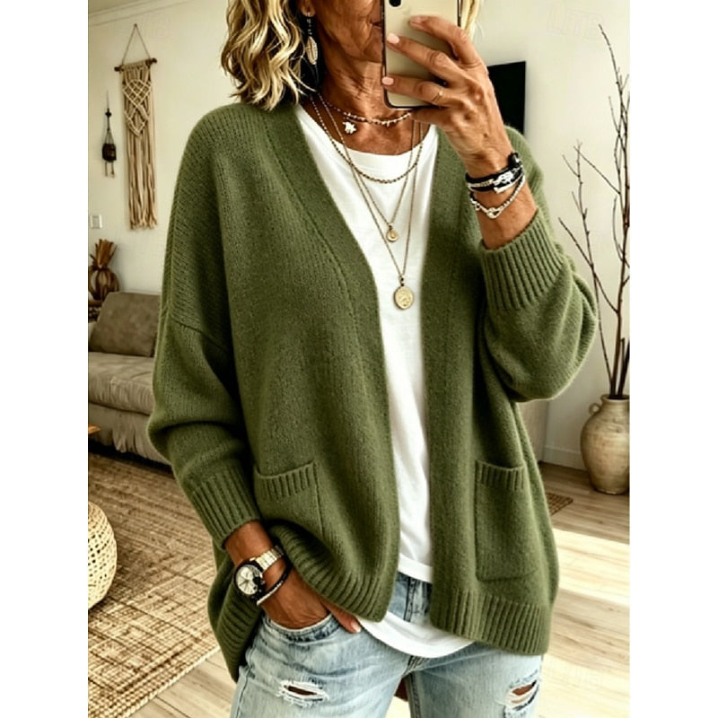 Nathalie - Stijlvol Oversized Gebreid Vest