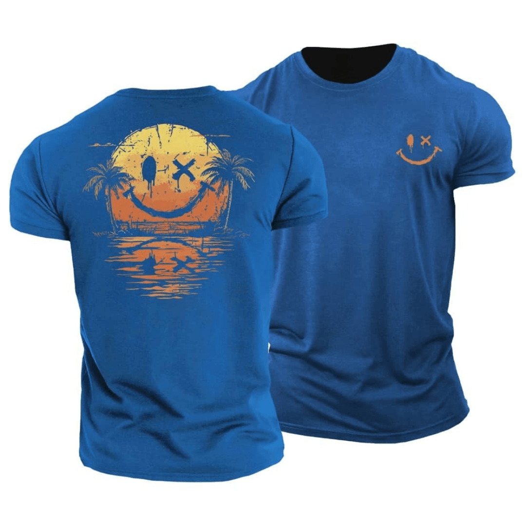 Lucas - Zomerse Smiley T-Shirt Heren