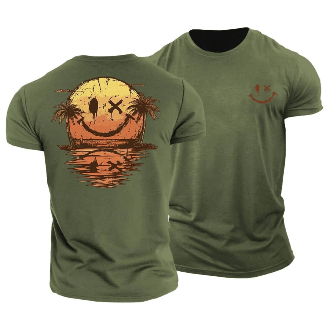 Lucas - Zomerse Smiley T-Shirt Heren