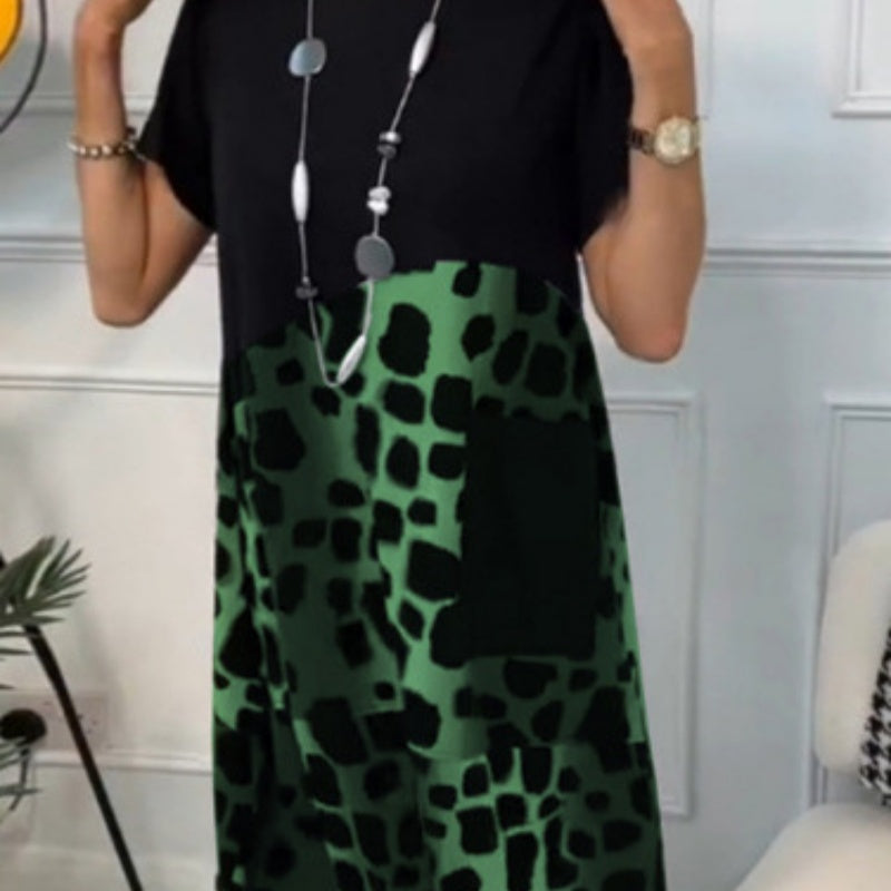 Casual Jurk Met Print Dames - Robin
