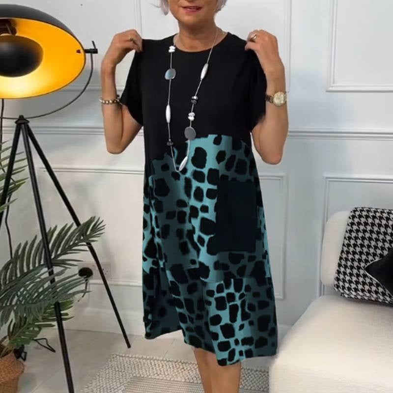 Casual Jurk Met Print Dames - Robin