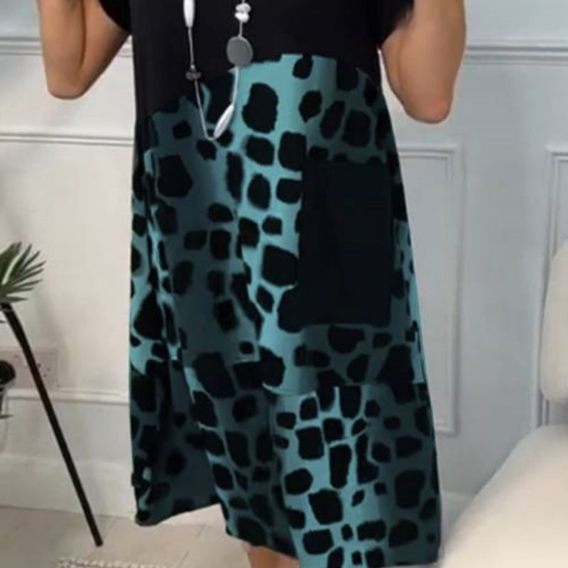 Casual Jurk Met Print Dames - Robin