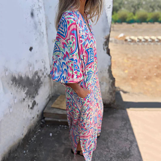 Maud - Luchtige Boho Maxi Jurk Dames