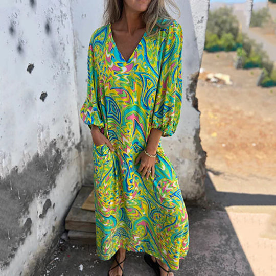 Maud - Luchtige Boho Maxi Jurk Dames