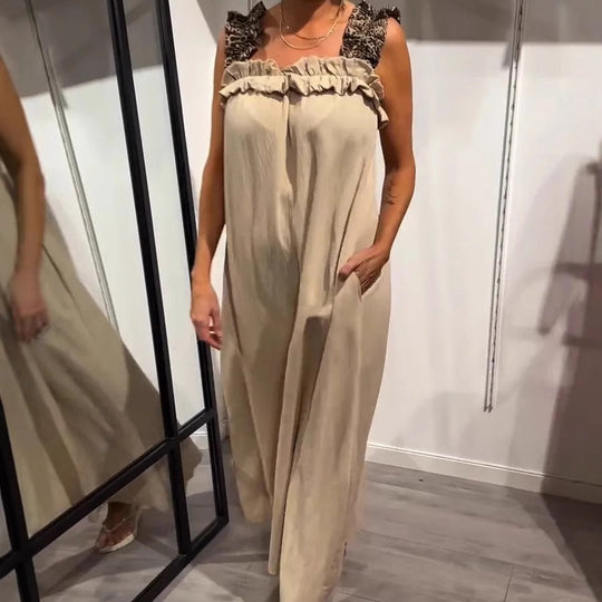 Sabrina - Elegante Mouwloze Maxi Jurk