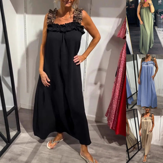Sabrina - Elegante Mouwloze Maxi Jurk