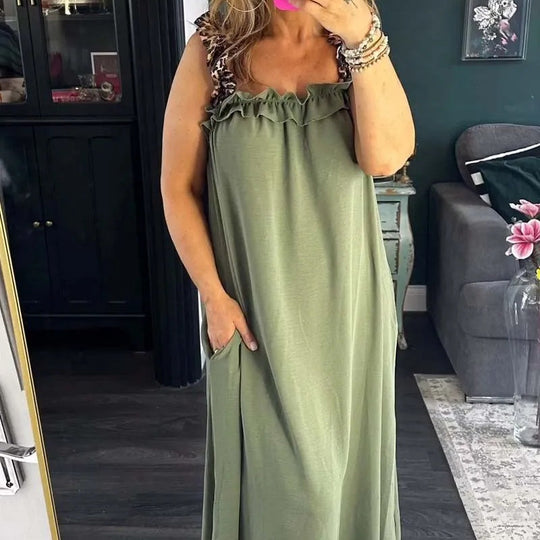 Sabrina - Elegante Mouwloze Maxi Jurk