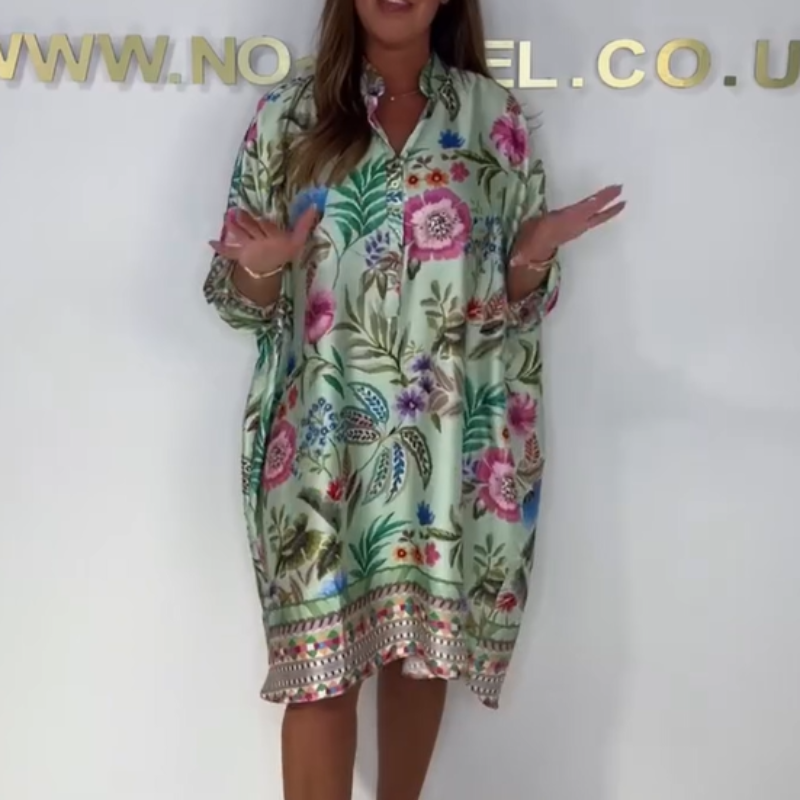 Tuniek Jurk Dames Luchtig Met Bloemenprint - Senna