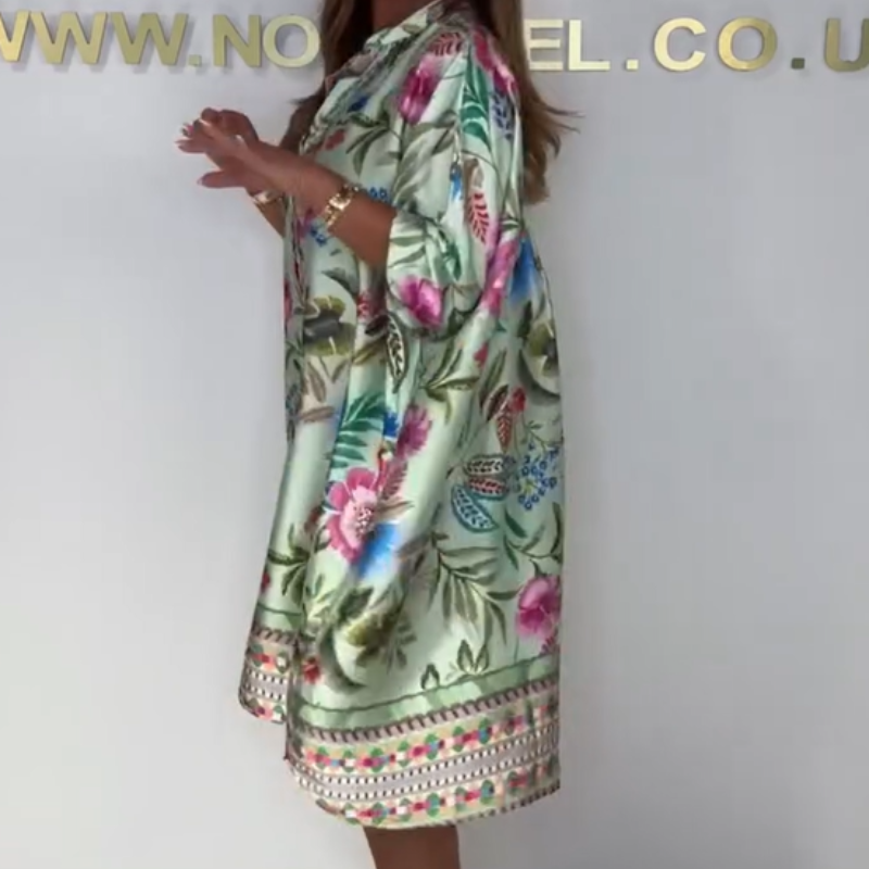 Tuniek Jurk Dames Luchtig Met Bloemenprint - Senna