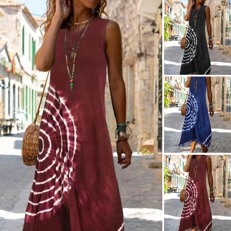 Suzanne - Mooie Tie-Dye Maxi Jurk