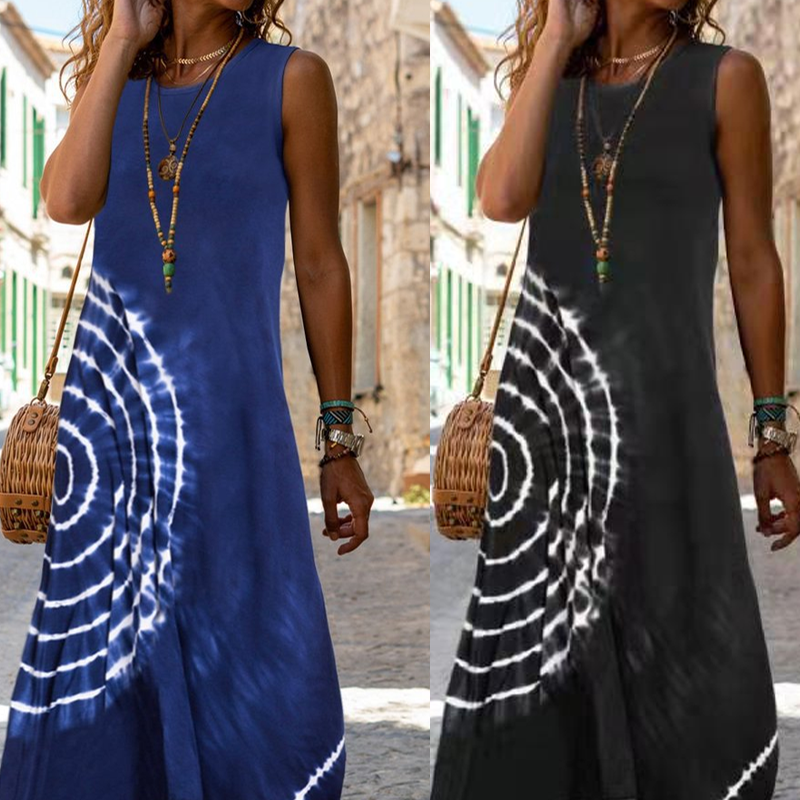 Suzanne - Mooie Tie-Dye Maxi Jurk
