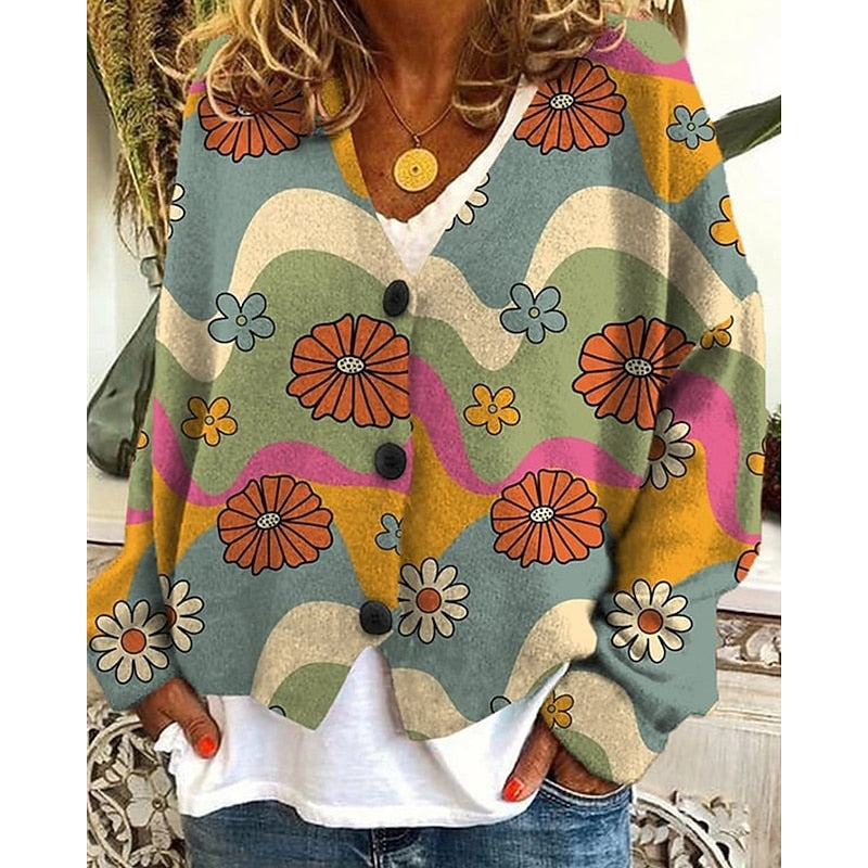 Sarah - Elegant Vintage Gebloemd Vest
