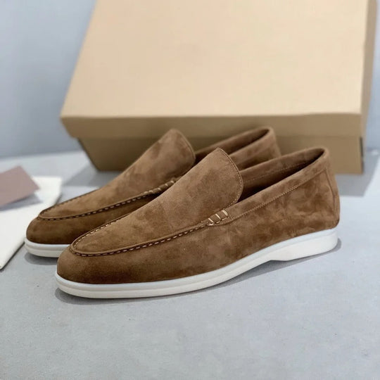 Heren Loafers Suède Comfortabel Old Money Stijl