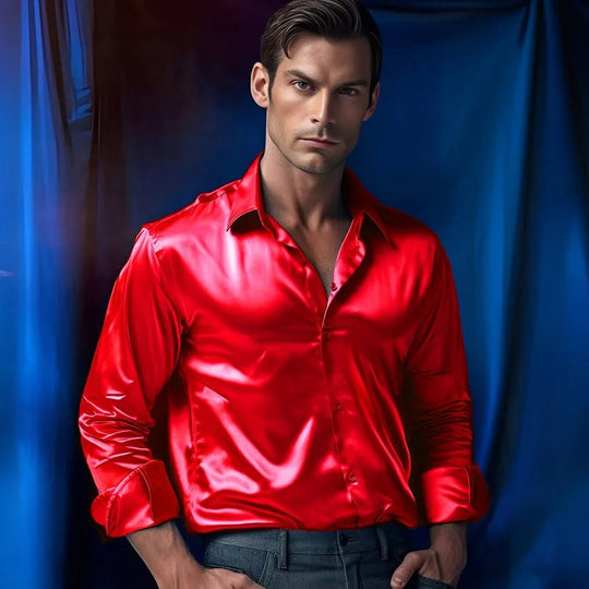 Rolf - Satijnen Overhemd - Luxe - Heren-3