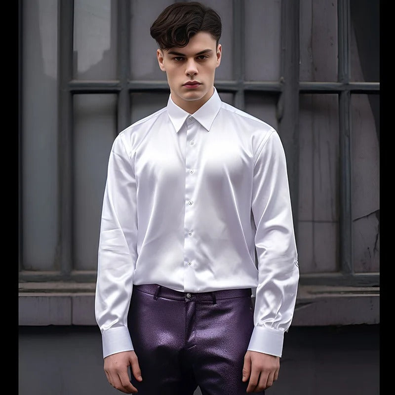 Rolf - Satijnen Overhemd - Luxe - Heren-2