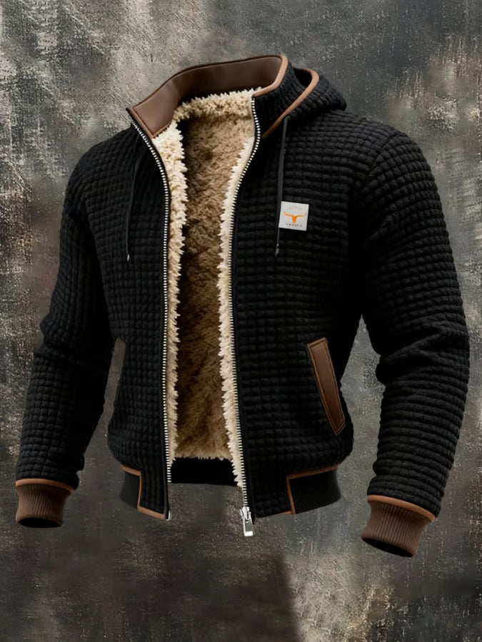 Leonardo | Casual Warme Gebreide Sherpa Jas