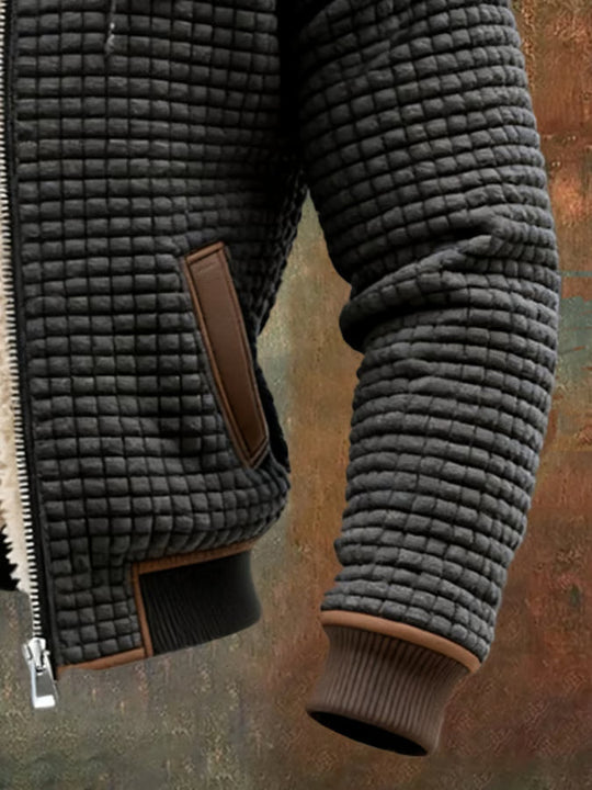 Leonardo | Casual Warme Gebreide Sherpa Jas