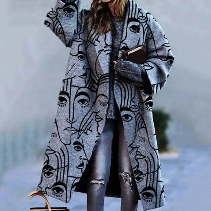 Zanda - Mantel wol chic dames