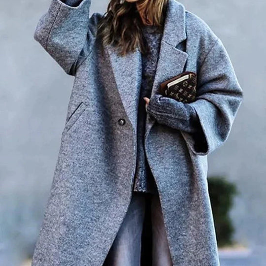 Zanda - Mantel wol chic dames