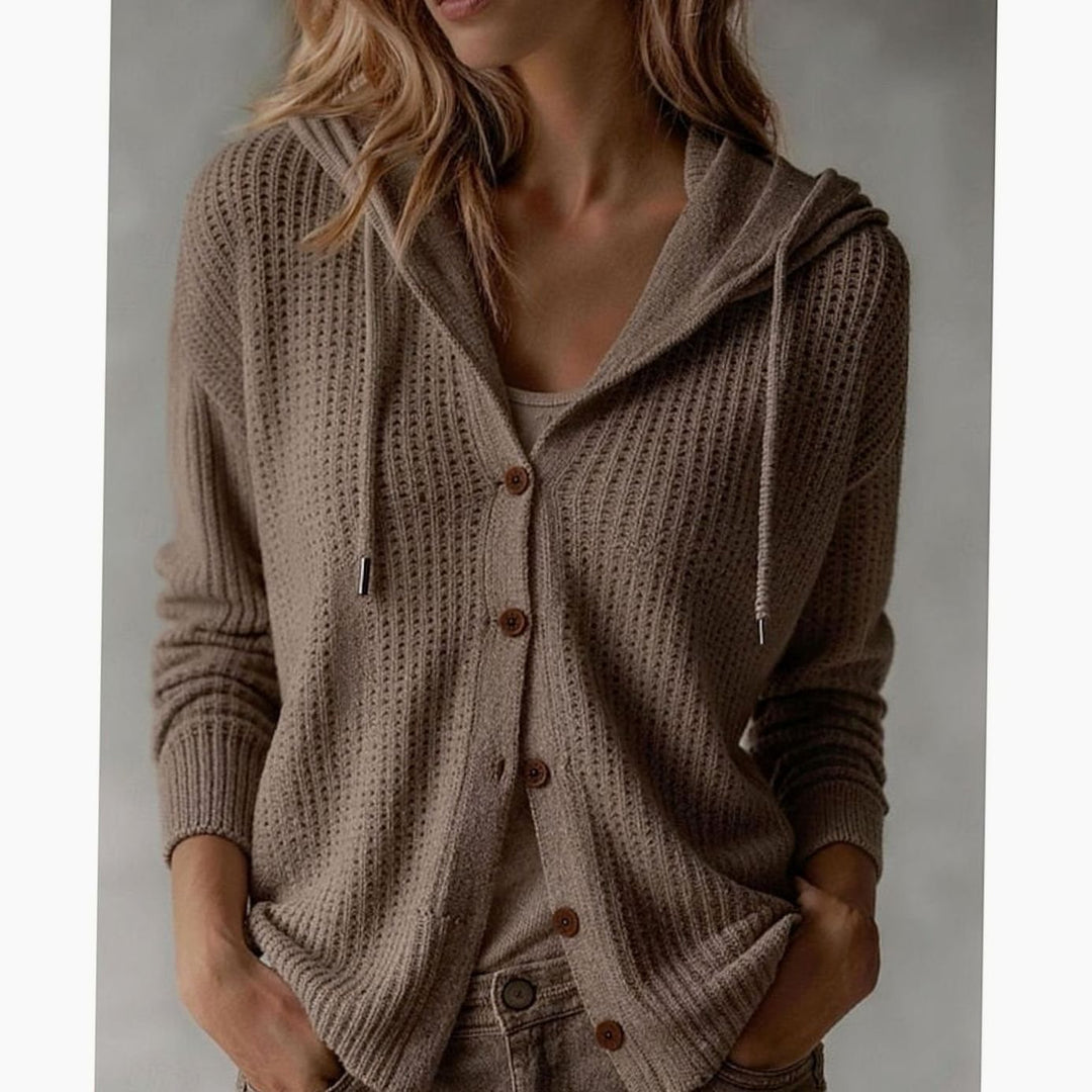 Victoria - Elegant Gebreid Capuchon Vest