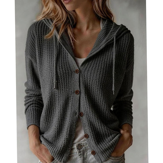 Victoria - Elegant Gebreid Capuchon Vest