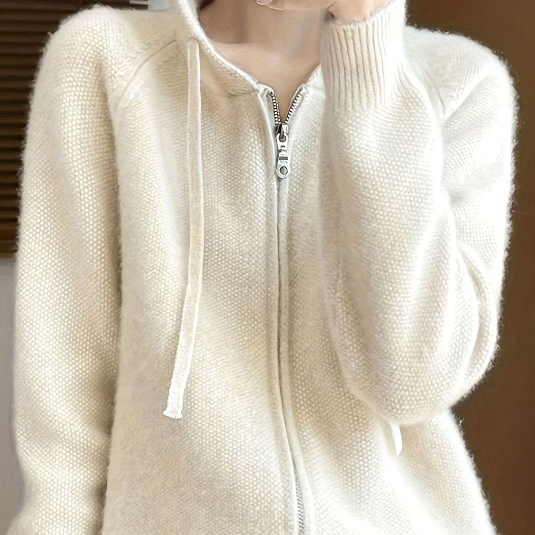 Kate - Stijlvol Oversized Gebreid Capuchon Vest